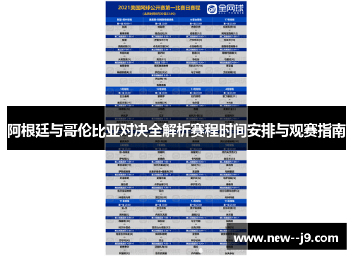 阿根廷与哥伦比亚对决全解析赛程时间安排与观赛指南